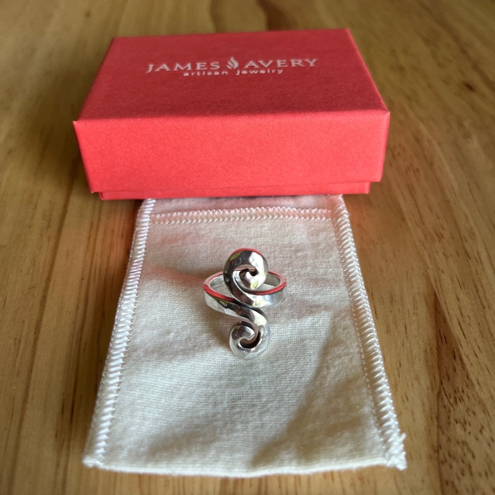 Hammered Swirl Ring-Retired-Size 6